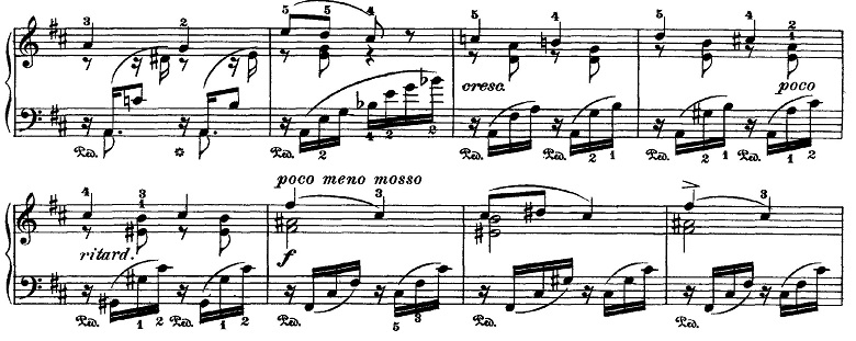 チャイコフスキー「四季5月『白夜（5月の夜）』ト長調』ピアノ楽譜6