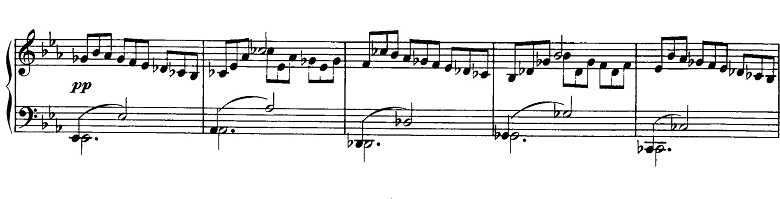 シューベルト「即興曲第2番Op.90-2」ピアノ楽譜2