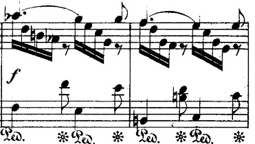 メンデルスゾーン「無言歌集第4巻第3曲「プレストアジタート（胸騒ぎ）」ト短調Op.53-3」ピアノ楽譜5
