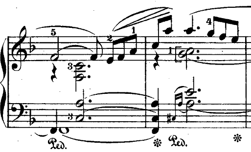 シューマン「トロイメライ」ヘ長調Op.15-7ピアノ楽譜2