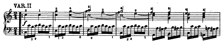 モーツァルト「「きらきら星変奏曲」ハ長調K.265」ピアノ楽譜3