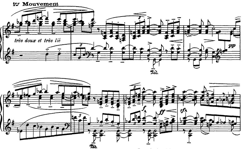 ラヴェル「「亡き王女のためのパヴァーヌ」ト長調M.19」ピアノ楽譜2