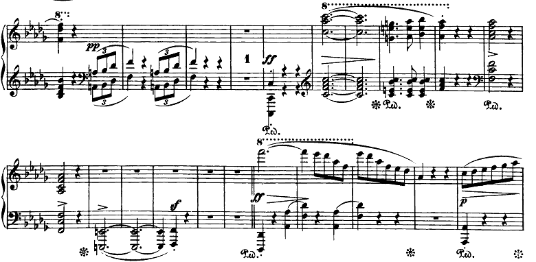 ショパン「スケルツォ第2番変ロ短調Op.31」ピアノ楽譜1