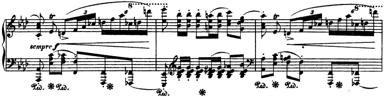 ショパン「ポロネーズ第6番『英雄ポロネーズ』変イ長調Op.53」コーダのピアノ楽譜