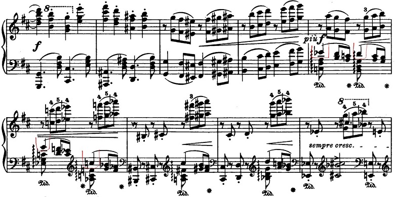 ブラームス「2つのラプソディ第1番ロ短調Op.79-1」ピアノ楽譜6