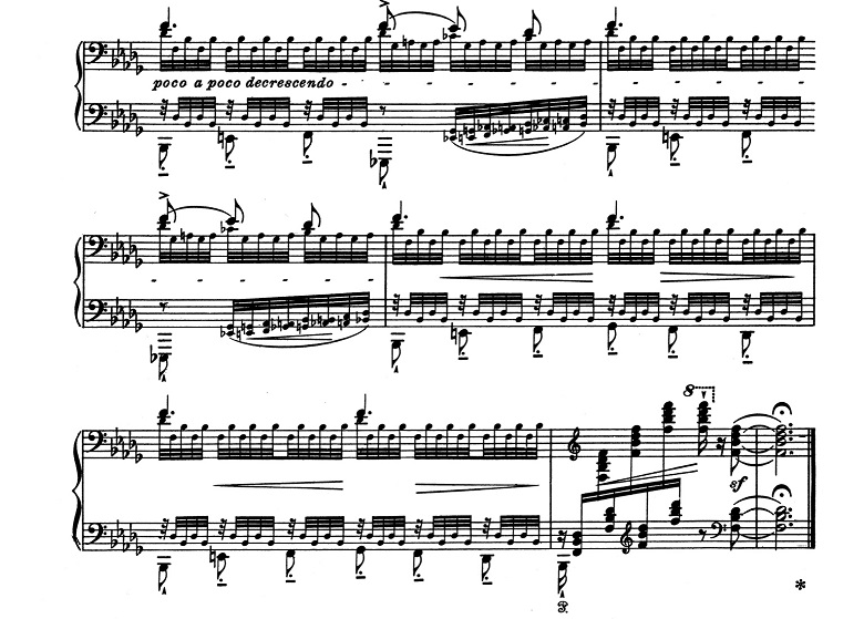 リスト「超絶技巧練習曲集S.139第12番「雪かき（雪あらし）」変ロ短調」ピアノ楽譜5