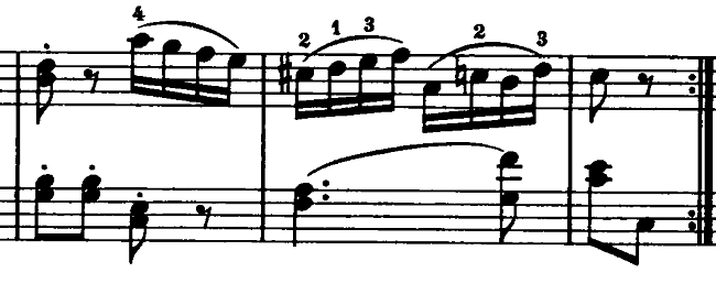 モーツァルト「ピアノソナタ第15（16）番ハ長調K.545第3楽章」ピアノ楽譜2