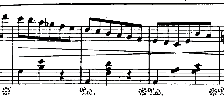 ショパン「ワルツ第6番『子犬のワルツ』変ニ長調Op.64-1」ジェットコースターが降りる部分のピアノ楽譜