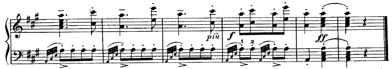 モーツァルト「ピアノソナタ第11番イ長調K.331第3楽章「トルコ行進曲」」ピアノ楽譜9