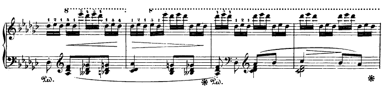 ショパン「黒鍵のエチュード」Op.10-5変ト長調 ピアノ楽譜2