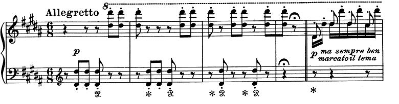 リスト「パガニーニによる大練習曲第3番「ラ・カンパネラ」嬰ト短調S.141-3」ピアノ楽譜1