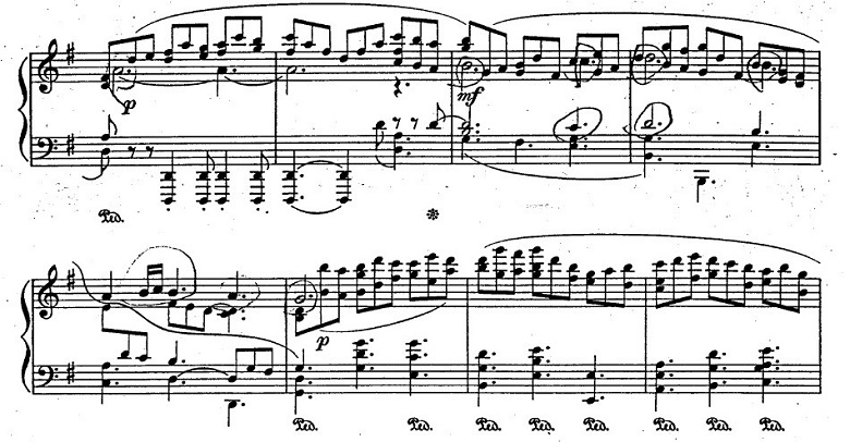 バッハ「カンタータ「心と口と行いと生活で」第10曲「主よ、人の望みの喜びよ」ト長調BWV147-10／ピアノ編曲：ハロルド・バウアー（マイラ・ヘス）」楽譜3
