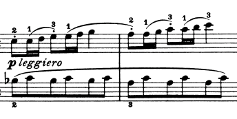 ブルグミュラー「25の練習曲第5番「無邪気」ヘ長調Op.100-5」ピアノ楽譜3