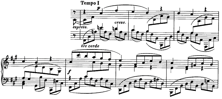 ブラームス「ピアノのための6つの小品第2曲「間奏曲」イ長調Op.118-2」ピアノ楽譜8