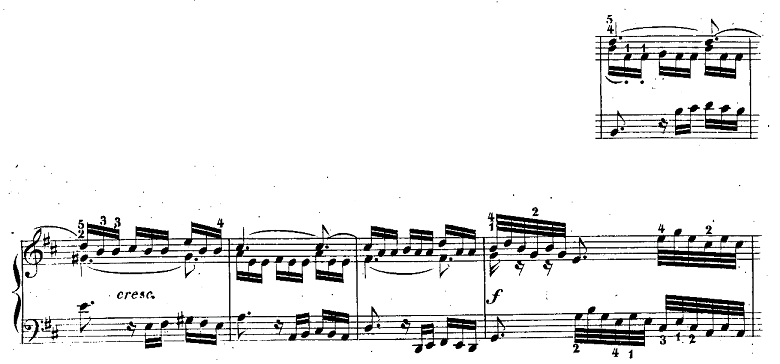 バッハ「シンフォニア第15番ロ短調BWV801」ピアノ楽譜3