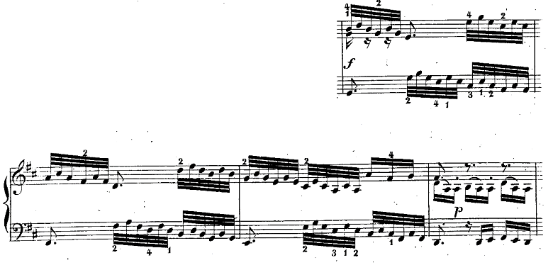 バッハ「シンフォニア第15番ロ短調BWV801」ピアノ楽譜4