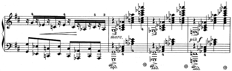 グリーグ抒情小品集第8集より「トロルドハウゲンの婚礼の日Op.65-6」ピアノ楽譜5