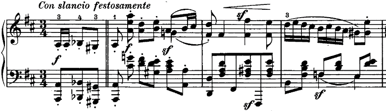 シューマン「ノヴェレッテン第5番ニ長調Op.21-5」ピアノ楽譜1