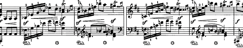 シューマン「ノヴェレッテン第5番ニ長調Op.21-5」ピアノ楽譜2