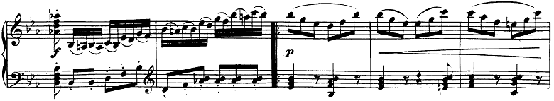 ベートーヴェン「ピアノソナタ第26番「告別」変ホ長調Op.81a第3楽章」楽譜2
