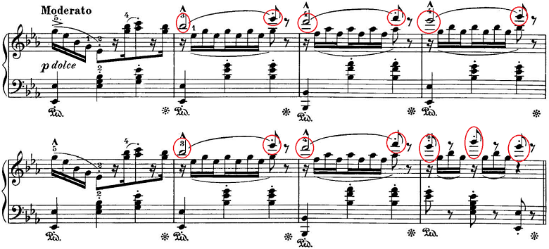 エステン「「アルプスの夕映え」変ロ長調Op.193」ピアノ楽譜7