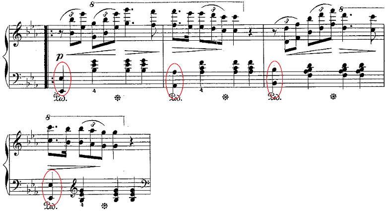バダジェフスカ「「乙女の祈り」変ホ長調Op.4」ピアノ楽譜2