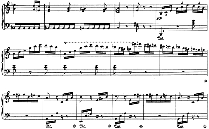 ベートーヴェン「エリーゼのために」ピアノ楽譜3